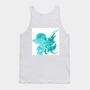 Aqua fairy tenshi in ecopop mandala pattern art Tank Top